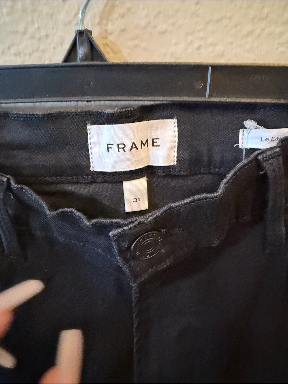 Frame Denim Black High-Rise Jeans